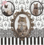 Servetel BAROCCO CATS 2014 Servetel decoupage BAROCCO CATS 2014