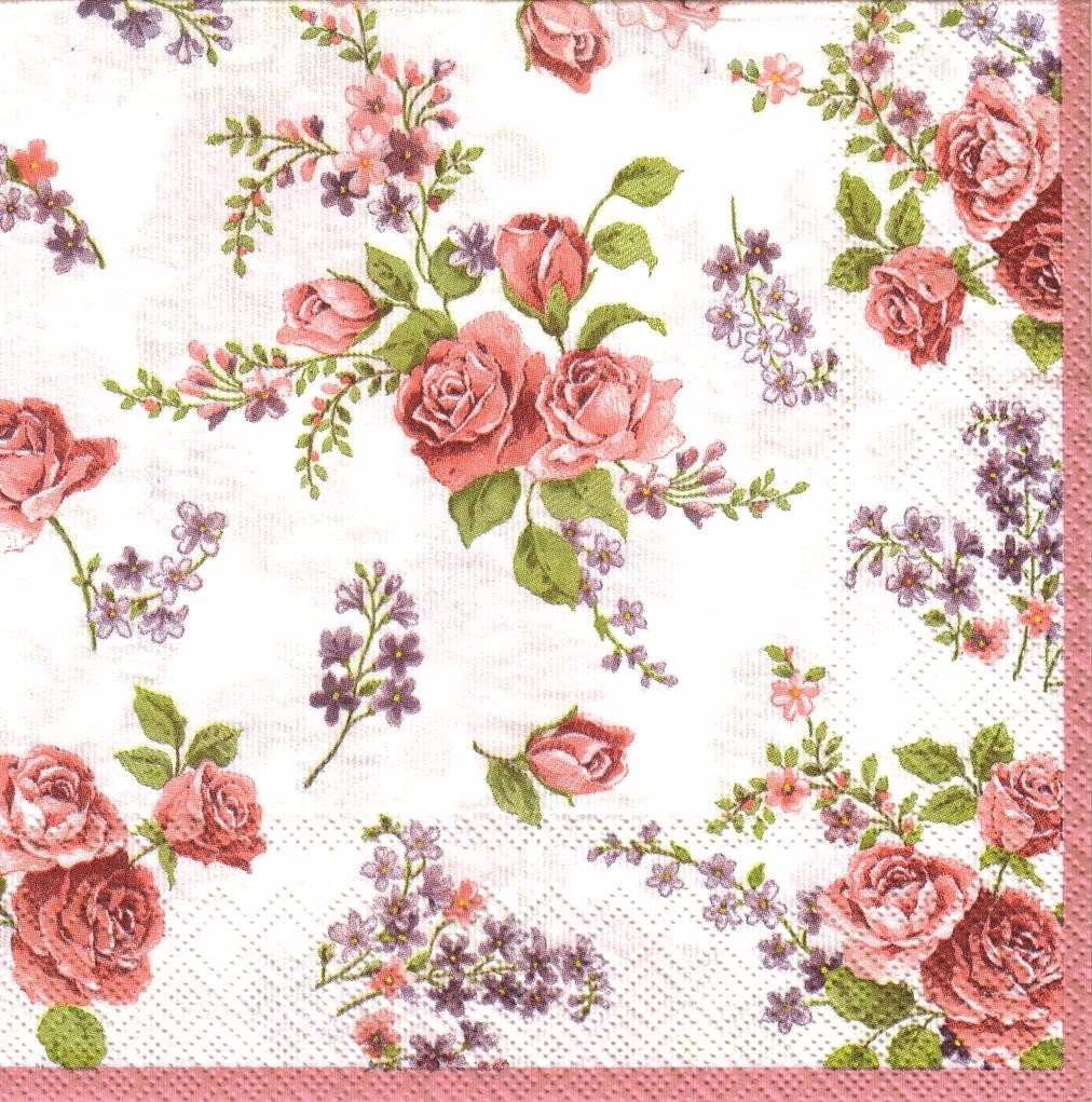 Șervețel - ROSAMOND White - 25x25 cm 1 Servetel ROSAMOND white