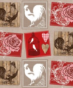 Servetel Roses And Roosters