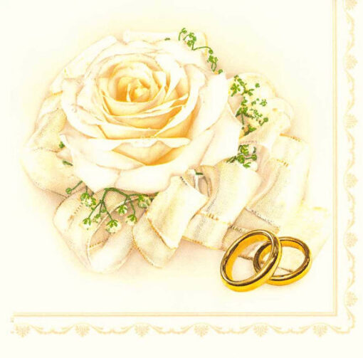 Servetel Wedding Roses white