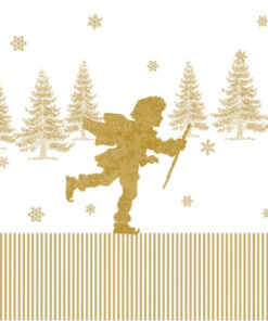 Servetel iarnă Ice Skating Papercut