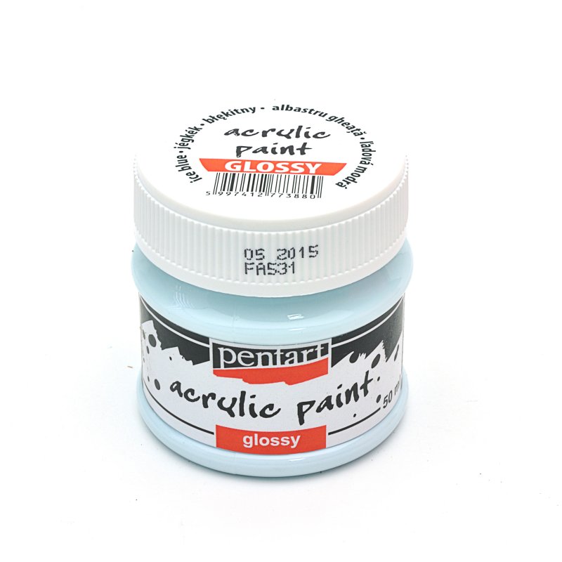 Acrilic lucios - 50 ml - Pentart - albastru gheață 1 vopsea_acrilica_lucioasa_50_ml_pentart_albastru gheata
