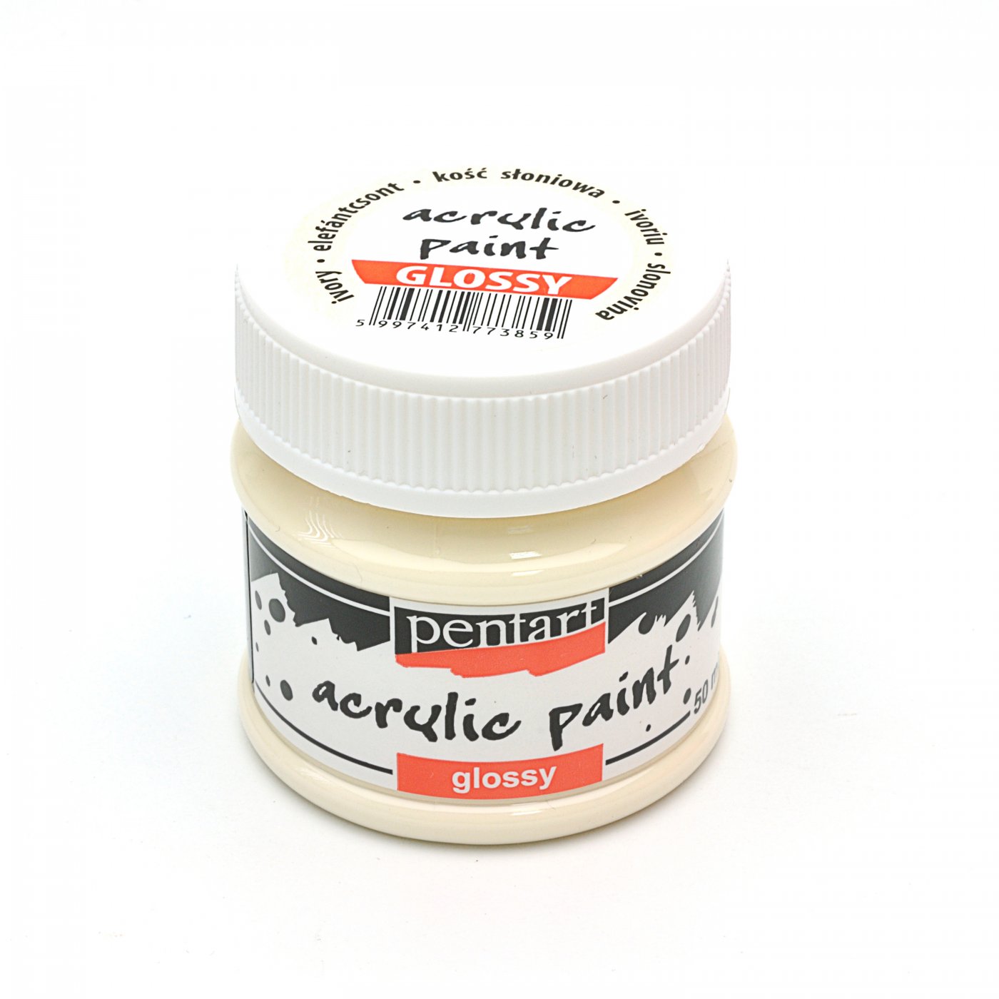 Acrilic lucios - 50 ml - Pentart - ivory 1 vopsea_acrilica_lucioasa_50_ml_pentart_ivoriu