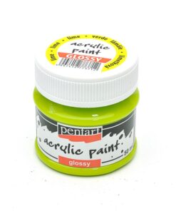 vopsea_acrilica_lucioasa_50_ml_pentart_verde lămâie