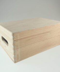 Cutie/Ladă de depozitare din lemn - 30x20x14 cm