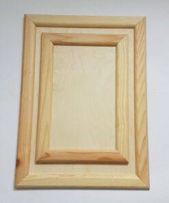 Rame foto dreptunghiulare realizate din lemn natur