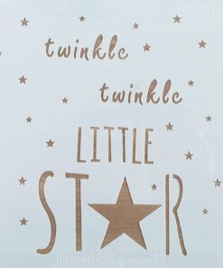 Șablon - Twinkle, twinkle little star - 30x30 cm