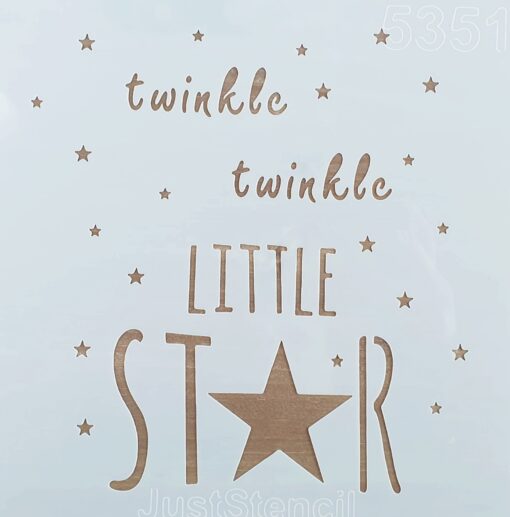 Șablon - Twinkle, twinkle little star - 20x20 cm 1