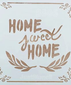 Șablon - home sweet home 2 - 20x20 cm