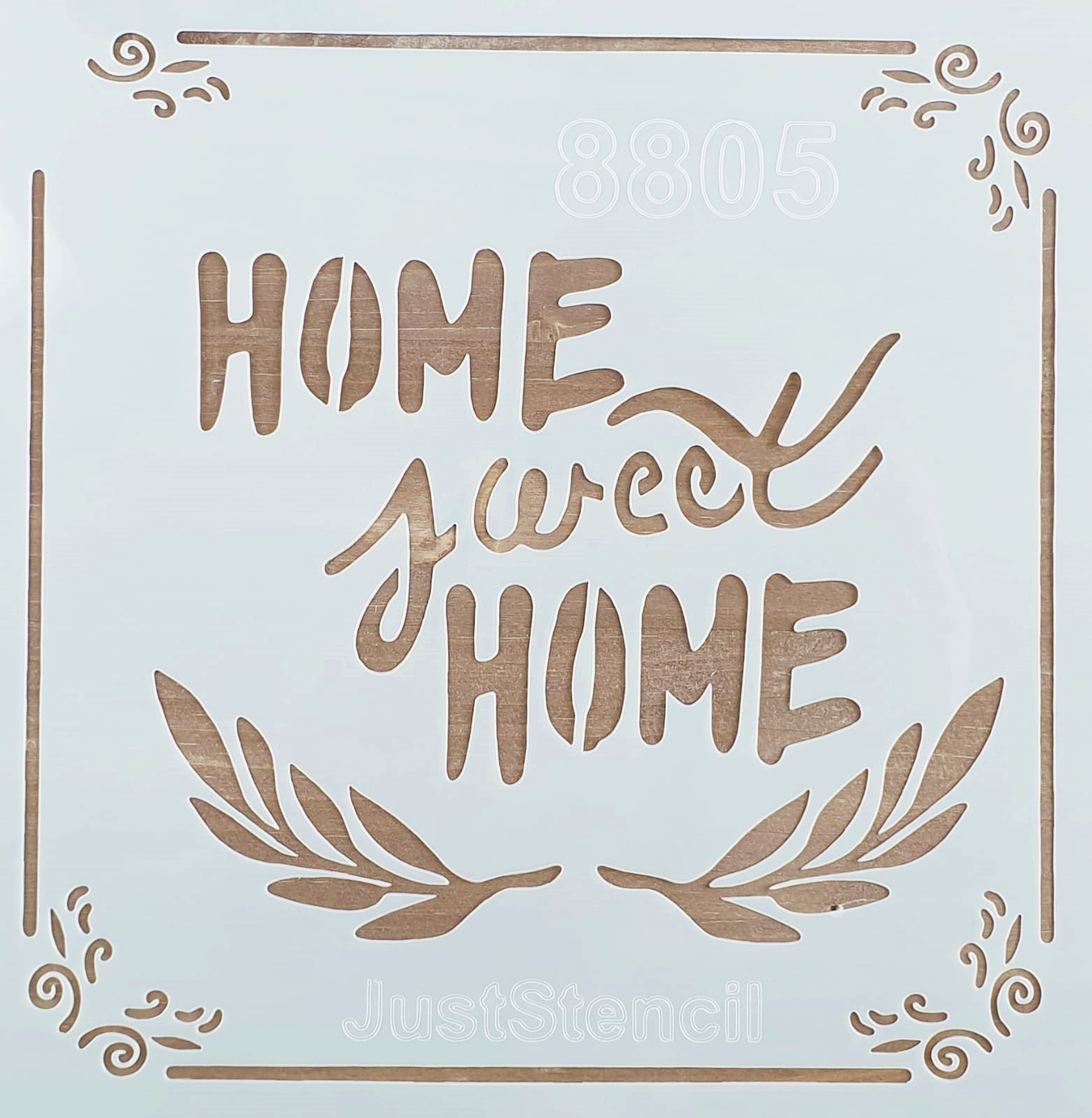 Șablon - home sweet home 2 - 20x20 cm 1 Șablon - home sweet home 2 - 20x20 cm