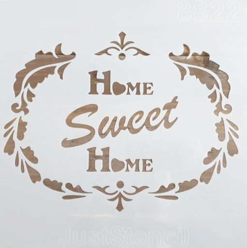 Șablon - home sweet home - 30x30 cm 1