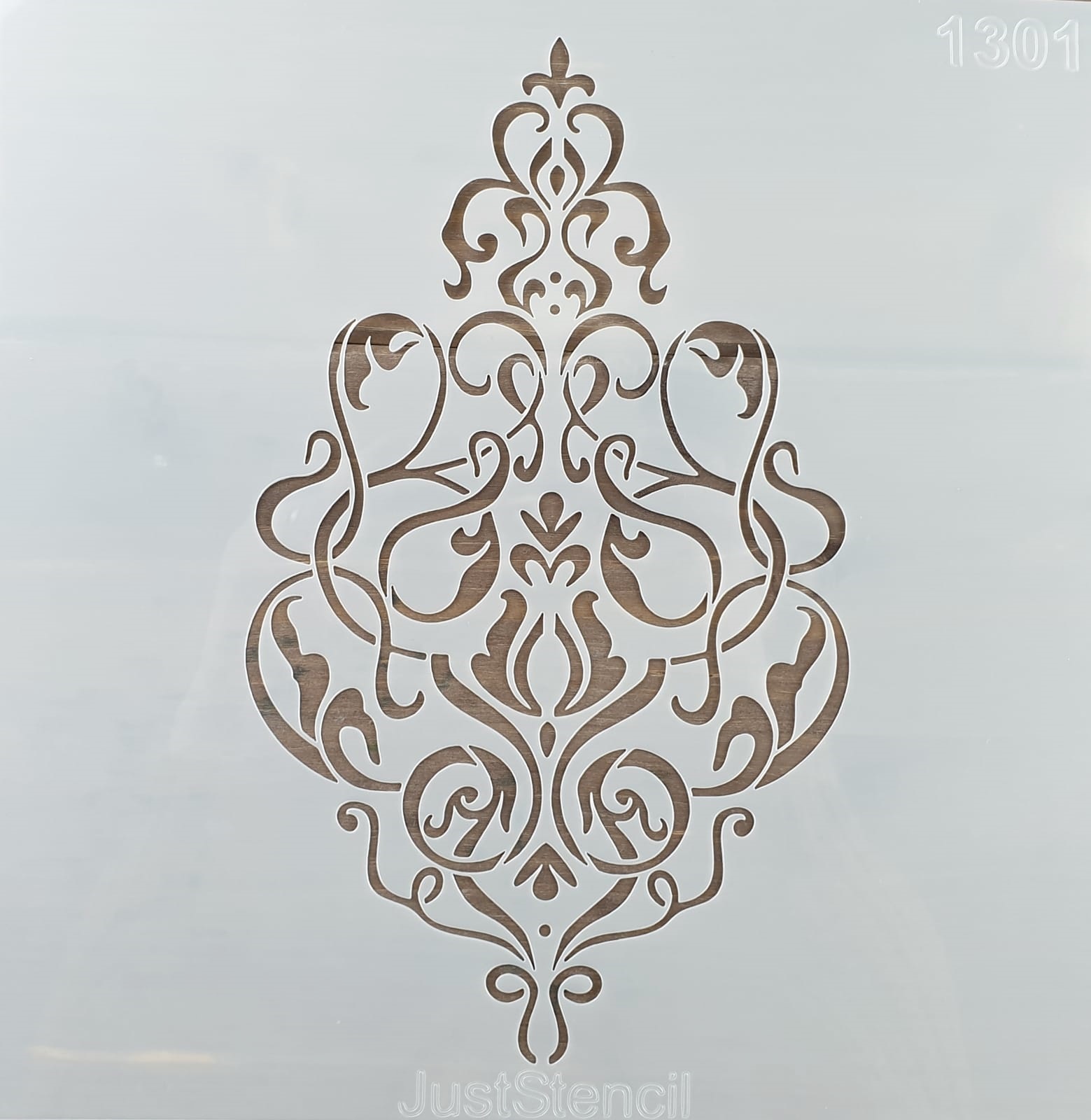 Șablon - motiv damask - 30x30 cm 1 Șablon - motiv damask - 30x30 cm