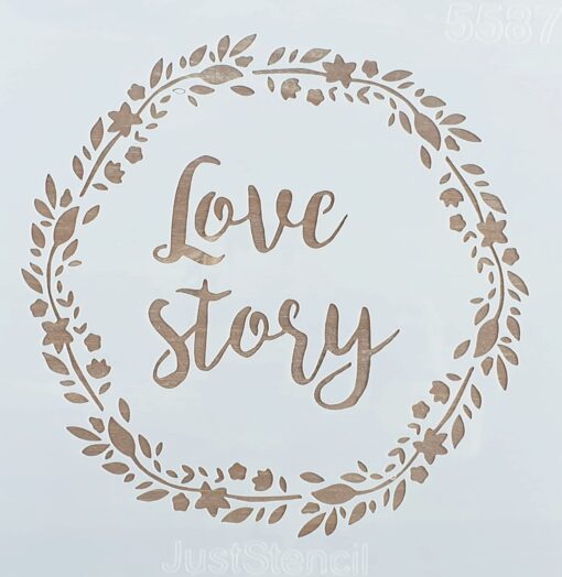 Șablon - Love story - 30x30 cm 1