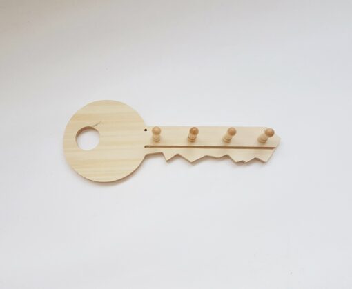 Suport din lemn formă cheie - cuier/chei 1