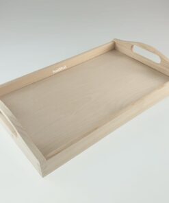 Tavă din lemn natur – medie – 39,5x24x2.5 cm