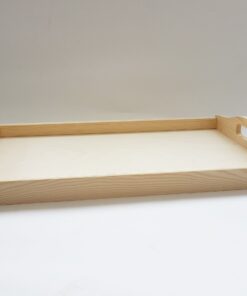 Tavă mare din lemn natur - blank - 50x30x2.5 cm