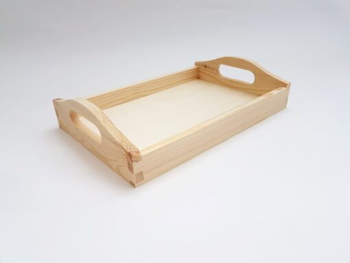 Tavă mică din lemn natur – blank – 30x20x2.5 cm 1