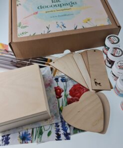 Kit începători - decoupage - tehnica șervețelului