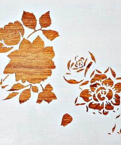 Șablon – flower power – 30×30 cm