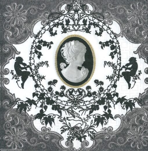 Șervețel Cameo black&white 33x33 cm