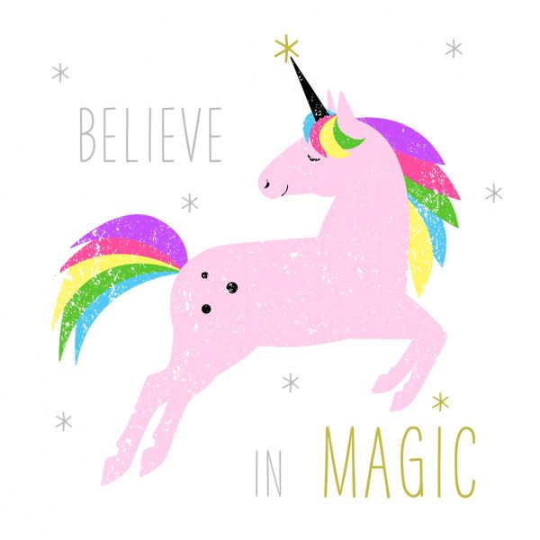 Șervețel - Believe in magic unicorn - 33x33 cm 1 Servetel - Believe in magic unicorn - 33x33 cm