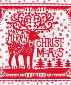 Servetel - Merry Deer - 33x33 cm
