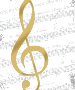 Servetel decorativ - I Love Music - 33x33 cm