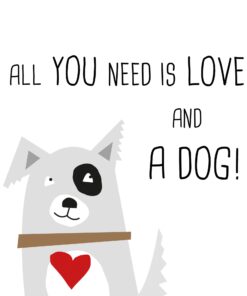 Servetel decorativ - home dog - 33x33 cm