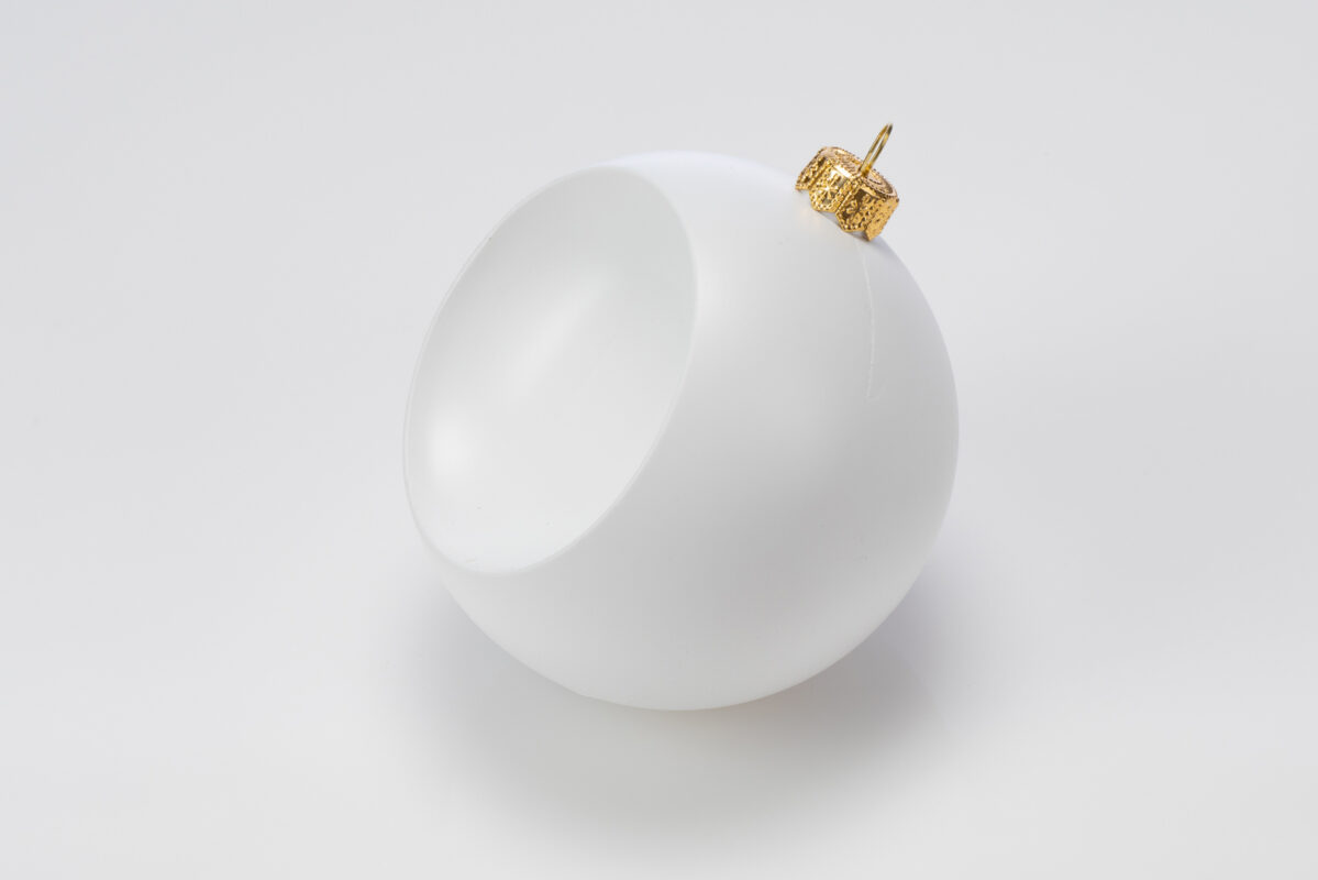Glob concav – alb – diametru 10 cm