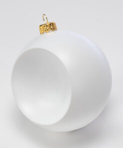 Glob concav – alb – diametru 12 cm