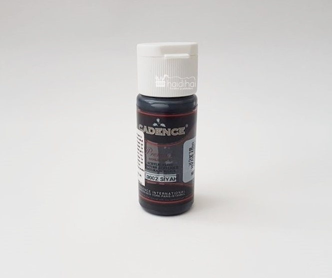 Vopsea acrilică - negru - black - CADENCE - 25 ml 1 Vopsea acrilica - black - CADENCE - 25 ml