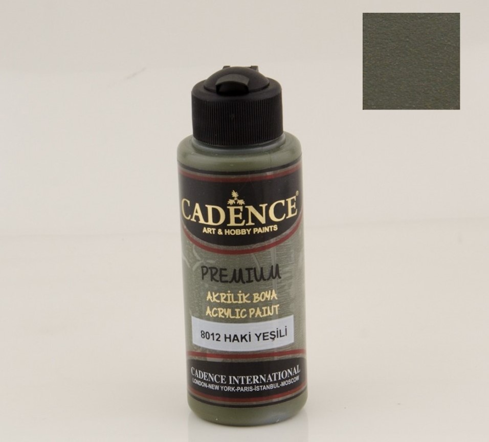 Vopsea acrilică - military green - CADENCE - 120 ml 1 Vopsea acrilică - military green - CADENCE - 120 ml