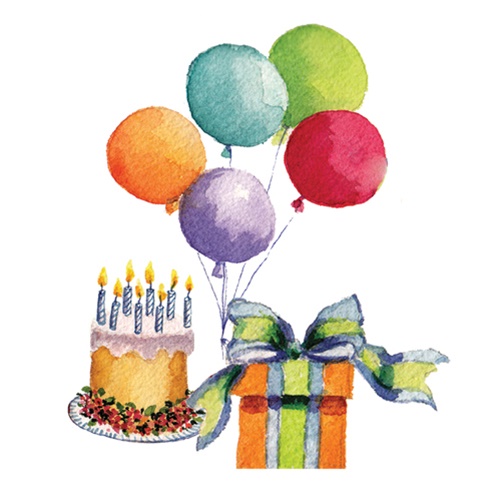 Șervețel – Birthday Bash – 25×25 cm 1 Servetel - Birthday Bash - 33x33 cm