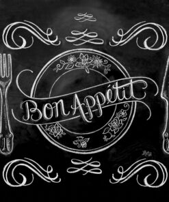 Servetel - Blackboard Apetit - 33x33 cm