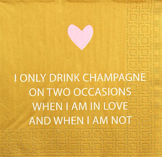 Șervețel - Only Champagne - 33x33 cm 1 Servetel - Only Champagne - 33x33 cm