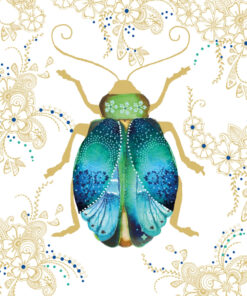 Servetel decorativ - Scarab - 33x33 cm