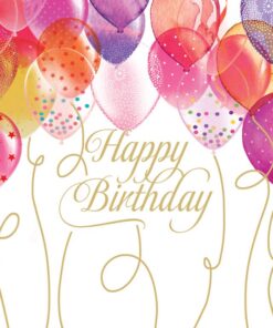 Servetel - Birthday Balloons - 33x33 cm