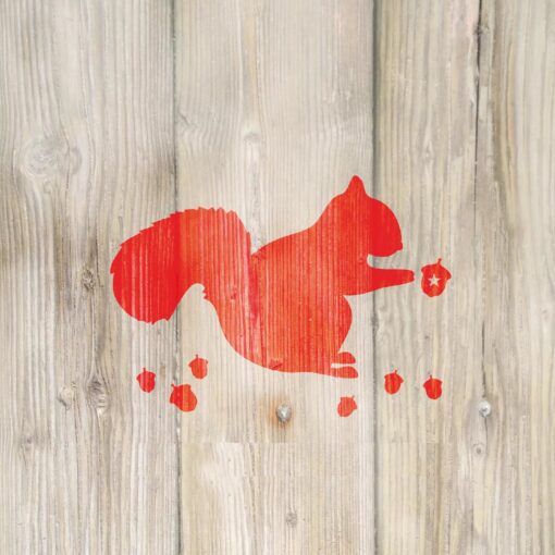 Servetel - Winter Squirrel red - 33x33 cm