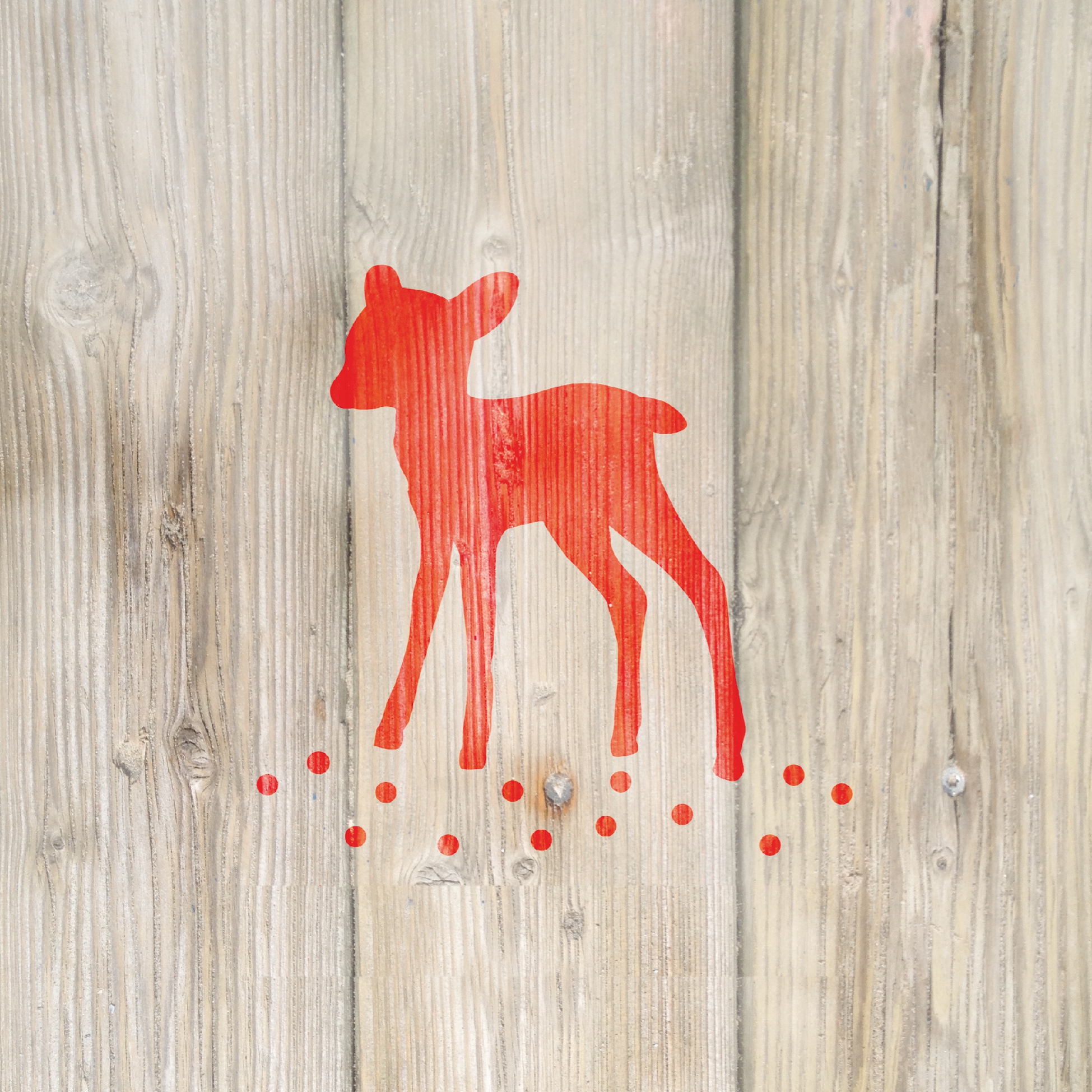 Șervețel - winter fawn red - 33x33 cm 1 Servetel - winter fawn red - 33x33 cm