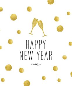 Servetel - Happy New Year! - 33x33 cm