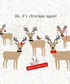 Servetel - Oh, christmas again! - 33x33 cm