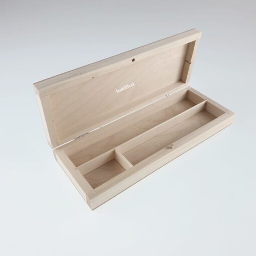 Cutie din lemn - penar - compartimentat 1