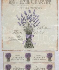 Hârtie de orez - Fleur de Lavande - A5