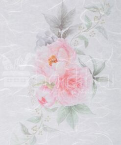 Hârtie de orez - flower pink - decoupage - PR2323