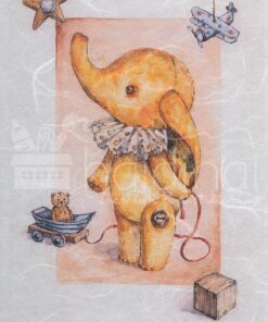 Hârtie de orez - happy elephant - A5