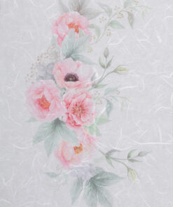Hârtie de orez - pink roses flower - PR2319