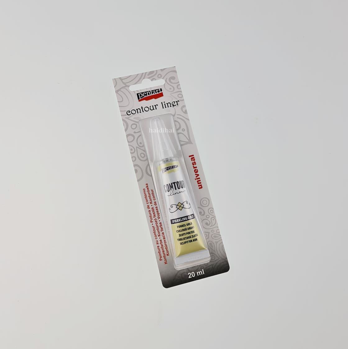 Vopsea contur sclipitor auriu - 20 ml - Pentart 1 Vopsea contur sclipitor auriu - 20 ml - Pentart