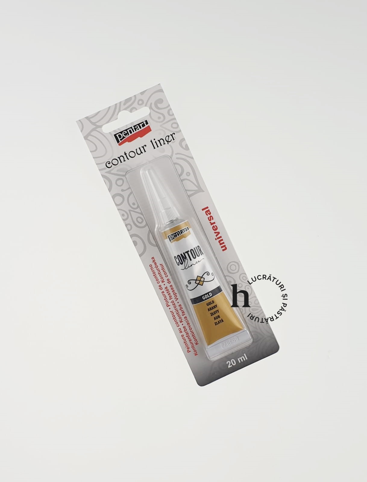 Vopsea contur – auriu – 20 ml – Pentart 1 Vopsea contur – auriu – 20 ml – Pentart