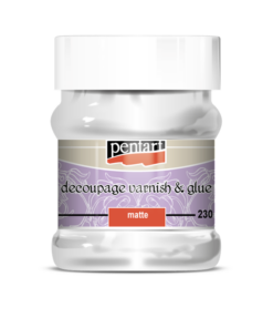 Adeziv&lac - mat - decoupage – 230 ml – Pentart