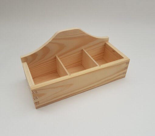Cutie din lemn cu 3 compartimente - ceai